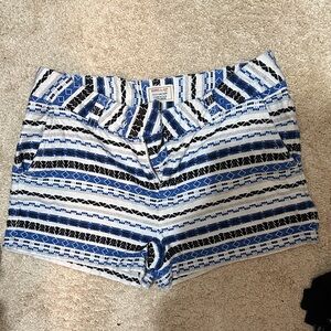 Gap Striped Shorts - Blue, Black, White